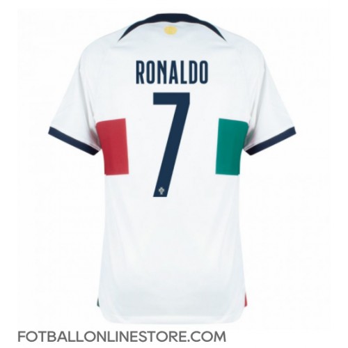 Billige Portugal Cristiano Ronaldo #7 Bortetrøye VM 2022 Kortermet